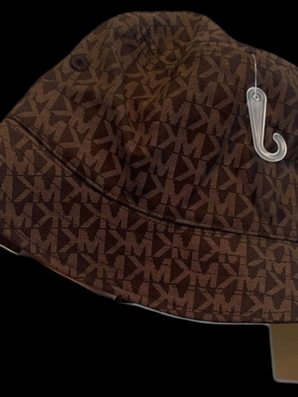 NEW Michael KORS Monogram Brown Bucket Hat